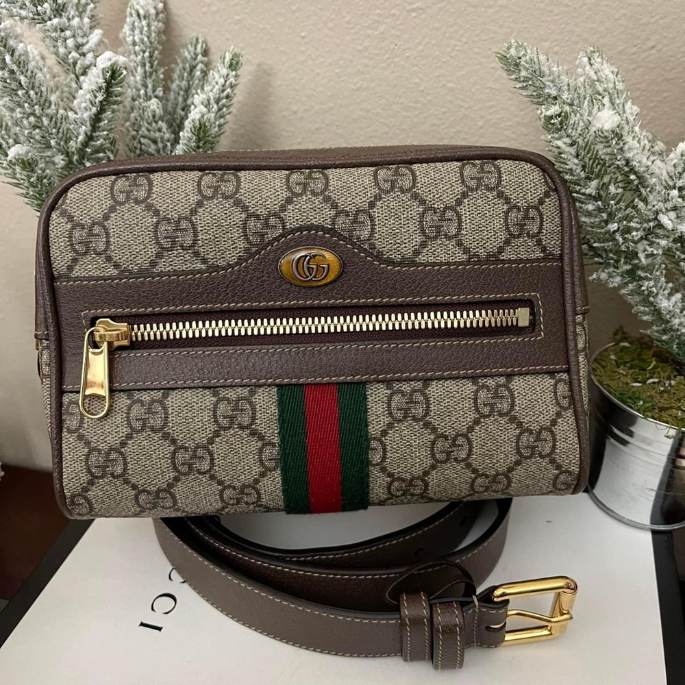 GG supreme ophidia belt bag size 85